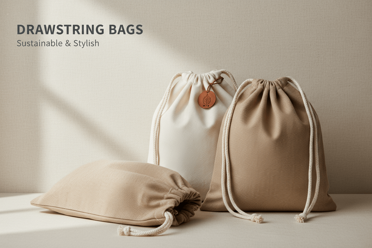 String Cloth Bag Cotton Drawstring Bags | Reusable Pouches for Events, Gifts & Bulk