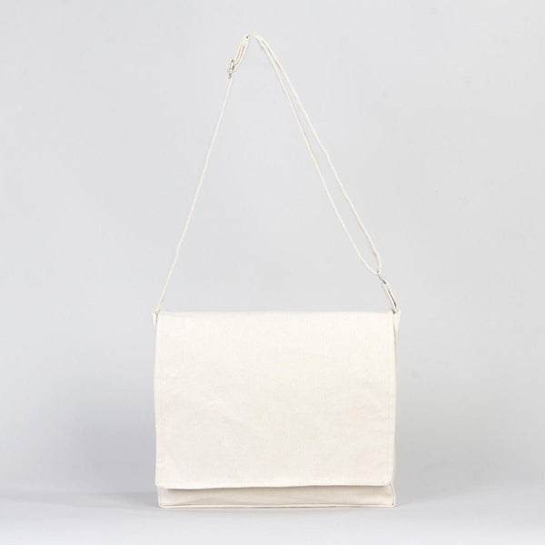 Adjustable Cotton Canvas Messenger Bag – 13" x 11" - 6 oz - Pamusan.com