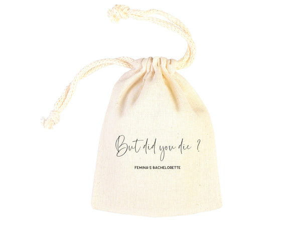 Bachelorette Party, Survival Kits, Hangover Kits, Custom Handmade Hangover Pouch Bag, Organic And Eco Friendly - Pamusan.com