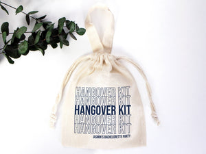 Bachelorette Party Tote Bag - 6"W x 8"H (15 cm x 20 cm) Party Recovery Kit Bags - Survival Kit Pouch - Custom Hangover Bags - Pamusan.com