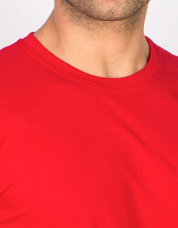 Basic T-shirt Red - Print - Pamusan.com