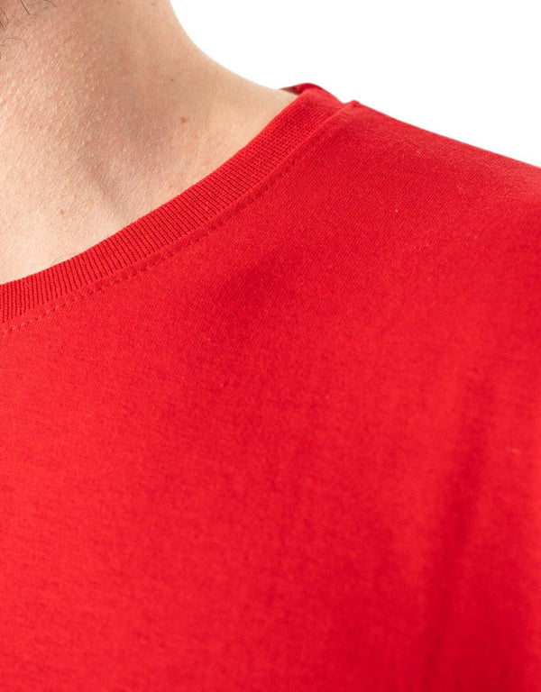 Basic T-shirt Red - Print - Pamusan.com