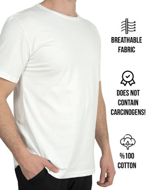 Basic T-shirt White Color 1.0 Quality - Pamusan.com
