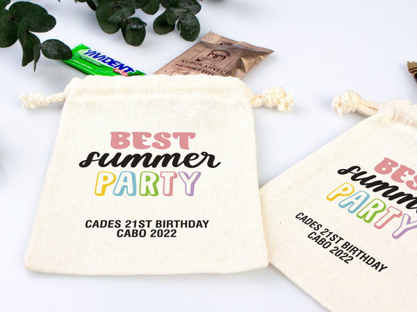 Best Summer Party Birthday Bags Party Recovery Survival Kit Bags - Custom Name Hangover Bags - Birthday Party - Custom Text or Photo - Pamusan.com