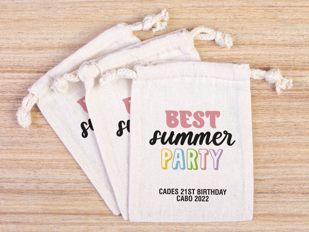 Best Summer Party Birthday Bags Party Recovery Survival Kit Bags - Custom Name Hangover Bags - Birthday Party - Custom Text or Photo - Pamusan.com