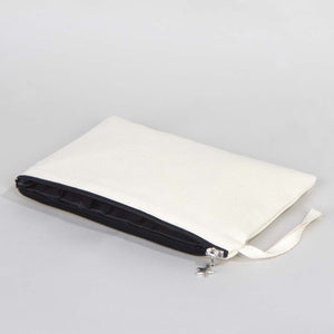 Blank Canvas Clutch Bag with Lining – 10"x7" Cotton Clutch Purse - Pamusan.com