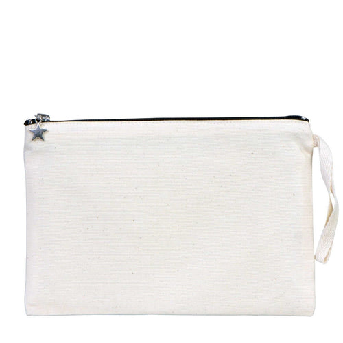 Blank Canvas Clutch Bag with Lining – 10"x7" Cotton Clutch Purse - Pamusan.com