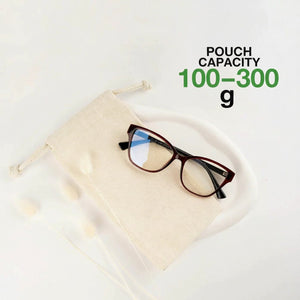Blank Cotton Drawstring Pouch – 4"x8" (10x20 cm) Natural Muslin Favor Bag - Pamusan.com