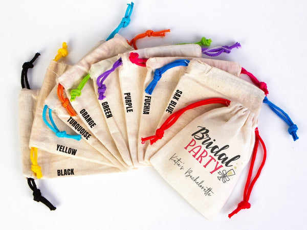 Bridal Party Bags, 4"W x 5"H (10 cm x 13 cm) Hangover Survival Kit Bags - Bachelorette Party Pouches - Custom Hangover Bags - Pamusan.com