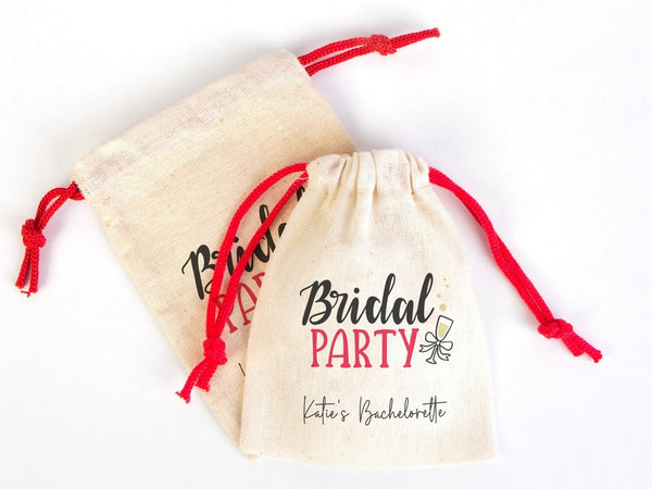 Bridal Party Bags, 4"W x 5"H (10 cm x 13 cm) Hangover Survival Kit Bags - Bachelorette Party Pouches - Custom Hangover Bags - Pamusan.com