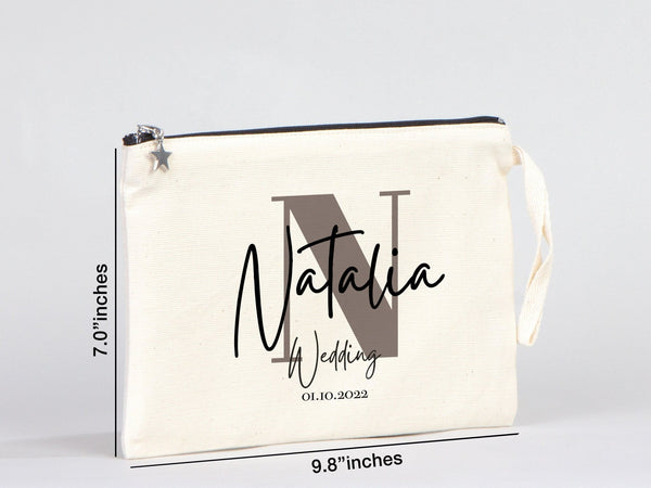Bridal Party Clutch Bags – Custom Cotton Bridesmaid Wedding Gift - Pamusan.com