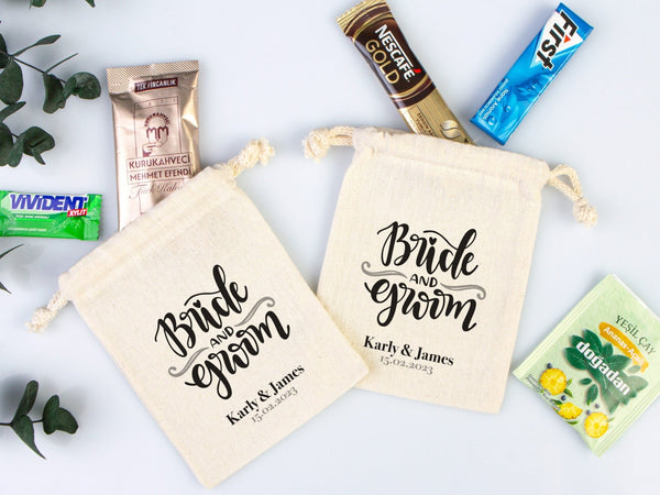 Bride And Groom Bag, Recover Kit Bags - Custom With Your Name Or Design, Bachelorette Party, The Groom The Bride Personalized - Pamusan.com