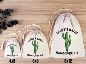 Cactus Hangover Kit Bags - Party Recovery Kit Bags - Survival Kit Pouch - Pamusan.com
