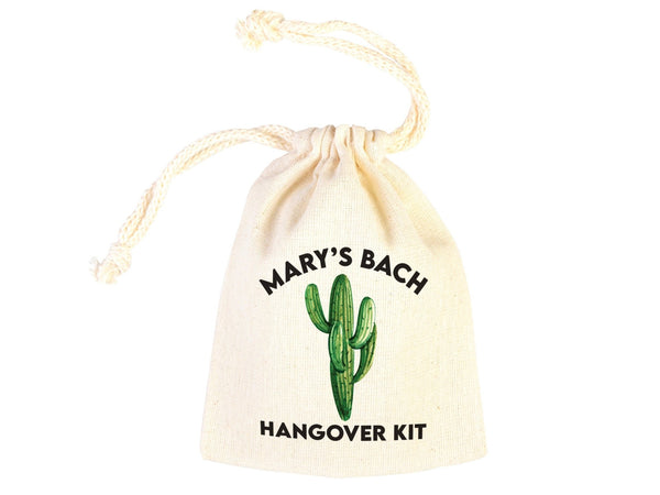 Cactus Hangover Kit Bags - Party Recovery Kit Bags - Survival Kit Pouch - Pamusan.com