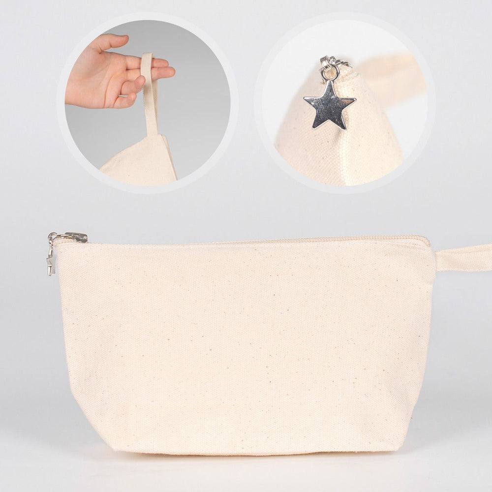 Canvas Clutch Bag – 10" x 6" x 2" | Natural Cotton Pencil & Makeup Pouch - Pamusan.com