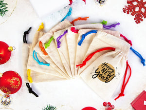 Celebrate the New Year with Personalized Gift Bags - Company Gift Bags - Custom Designs Available - Perfect for Corporate Events, Holiday Parties - Pamusan.com