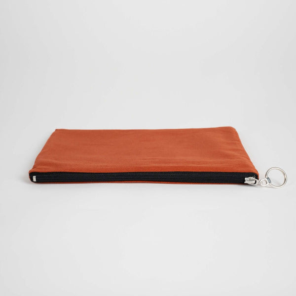 Ceramic Cotton Zippered Clutch Pouch – 12" × 8" (30 × 21 cm) – 10 oz Fabric - Pamusan.com