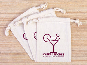 Cheers Bitches Hangover kit Bags, Survival, Recovery Kit Party Custom Name Print - Pamusan.com