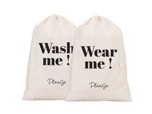 Clean and Dirty Underwear Travel Bags - Overnight Laundry Bag Set | Lingerie & Laundry Organizer - Pamusan.com