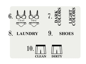 Clean and Dirty Underwear Travel Bags - Overnight Laundry Bag Set | Lingerie & Laundry Organizer - Pamusan.com
