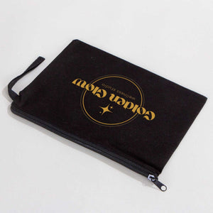 Clutch Bag - Black 8"W x 6"H - 21x15 cm (customized) - Pamusan.com