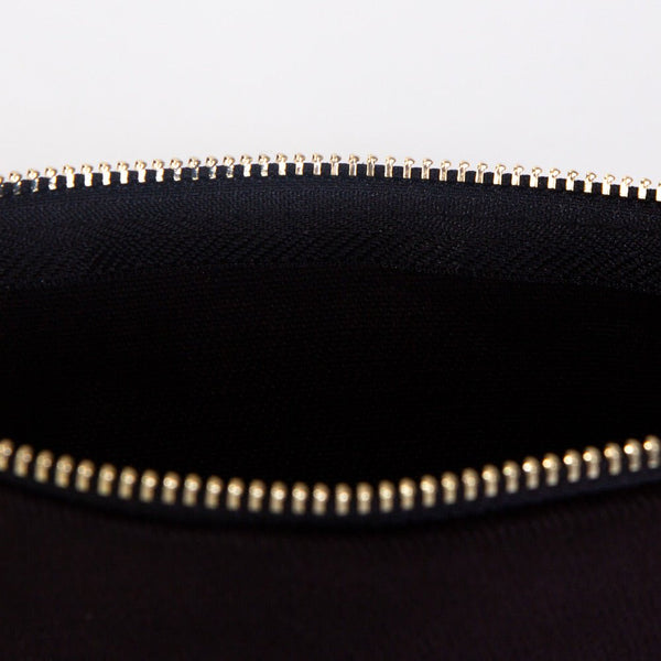 Clutch Bag Black 8"x6" – Cotton Zipper Cosmetic & Reusable Makeup Pouch - Pamusan.com