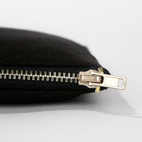 Clutch Bag Black 8"x6" – Cotton Zipper Cosmetic & Reusable Makeup Pouch - Pamusan.com