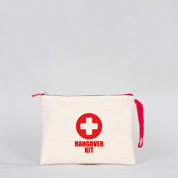 Clutch Bag Red 8"x6" – Red Zippered Cotton Cosmetic & Makeup Pouch (Customizable) - Pamusan.com