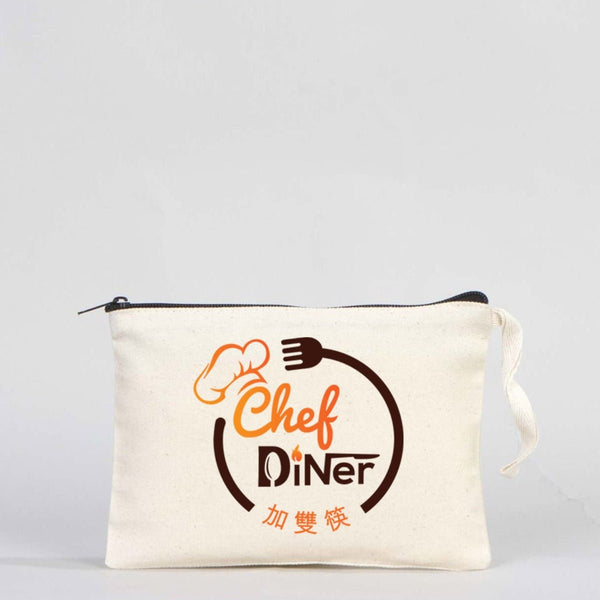 Clutch Unlined Bag - 8"W x 6"H - (Customize) Durable Cotton Pouch with Zipper - Pamusan.com
