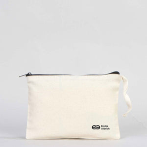 Clutch Unlined Bag - 8"W x 6"H - (Customize) Durable Cotton Pouch with Zipper - Pamusan.com