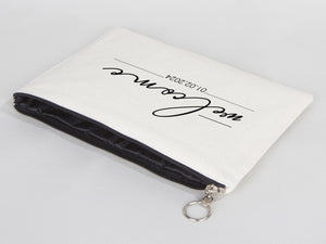 Clutch Wedding Gift – Custom Cotton Big Clutch Bag 12"W x 8"H – Wedding Cotton Clutch Gift – Clutch Wedding - Pamusan.com