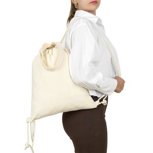 Cotton Drawstring Backpack 14×16 in (35×40 cm), 4 oz – Eco - Friendly Bag - Pamusan.com