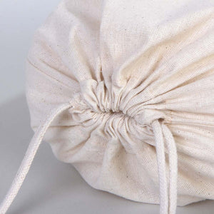 Cotton Pouch Bags 12"W x 16"H - Organic Cotton Double Drawstring Pouch Bags - No Print Wholesale Cotton Bags - Pamusan.com