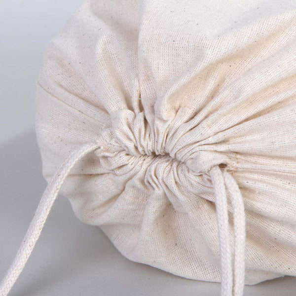 Cotton Pouch Bags 12"W x 16"H - Organic Cotton Double Drawstring Pouch Bags - No Print Wholesale Cotton Bags - Pamusan.com