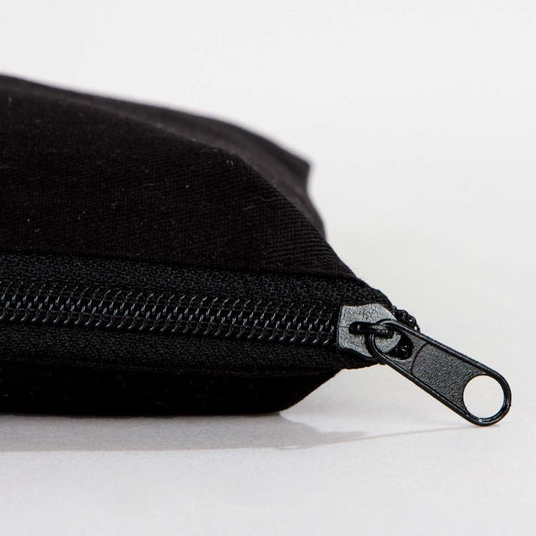 Custom Black Cotton Clutch Pouch – 10" × 7" (25 × 18 cm) - Pamusan.com