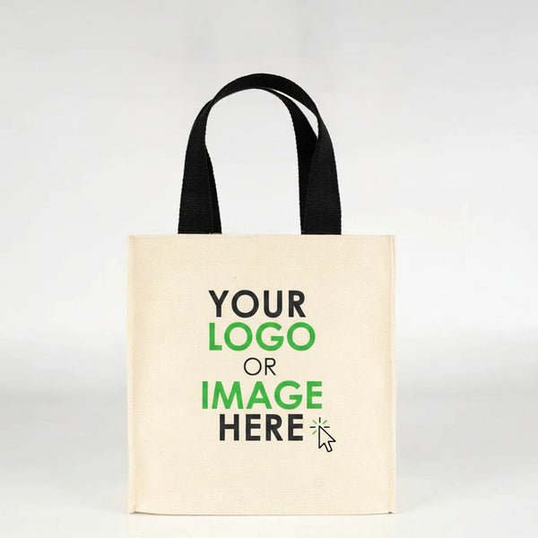 Custom Canvas Tote Bag – Small Printed 9"x10"x4" (22x25x10 cm) - Pamusan.com