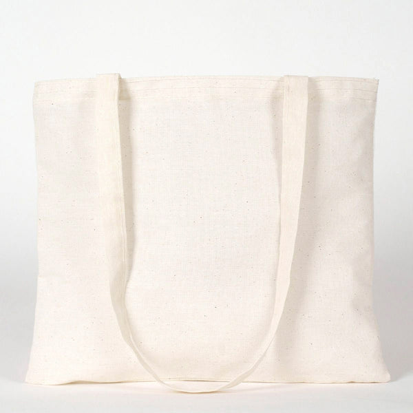 Custom Cotton Shoulder Tote Bag – 14" × 12" (35 × 30 cm) – Natural 4 oz - Pamusan.com