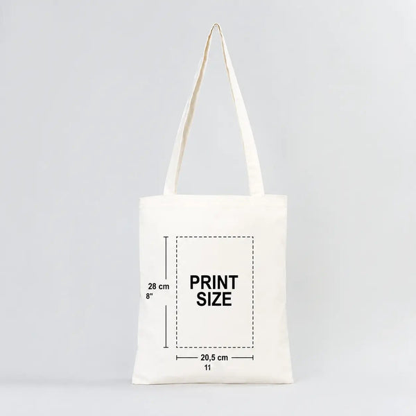 Custom Cotton Tote Bag 12"W x 14"H Personalized Shoulder Totes, Promotional Tote Bag - Pamusan.com