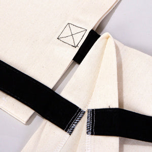 Custom Cotton Tote Bag – 16" × 14" (40 × 35 cm) – Black Handles - Pamusan.com