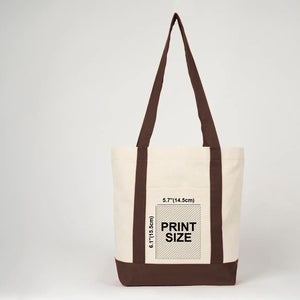 Print size 5.7''(14.5cm) x 6.1''(15.5cm) on the front pocket - Pamusan.com