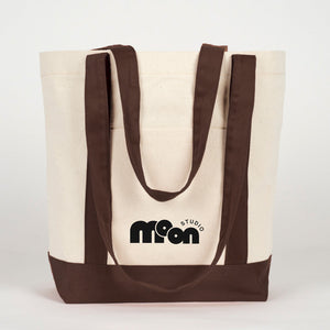 Canvas tote bag printed with a sample logo - Pamusan.com