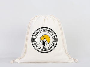 Custom Drawstring Bags - Material: 5oz Canvas, Personalized Eco - Friendly Backpacks, Logo - Printed Cotton, Personalized Cotton Pack - Pamusan.com
