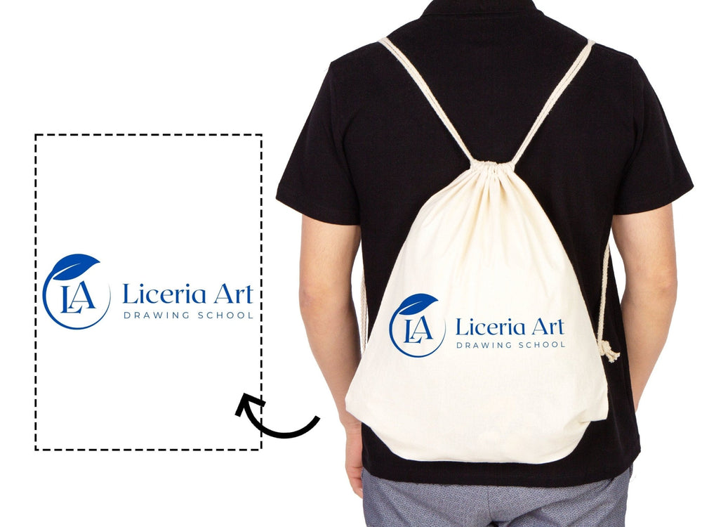 Custom Drawstring Bags - Material: 5oz Canvas, Personalized Eco - Friendly Backpacks, Logo - Printed Cotton, Personalized Cotton Pack - Pamusan.com