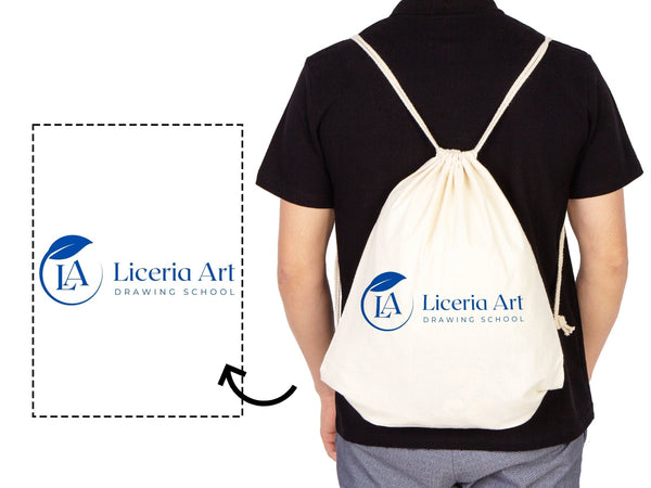 Custom Drawstring Bags - Material: 5oz Canvas, Personalized Eco - Friendly Backpacks, Logo - Printed Cotton, Personalized Cotton Pack - Pamusan.com