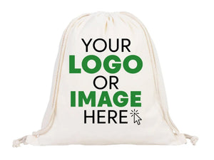 Custom Drawstring Bags - Material: 5oz Canvas, Personalized Eco - Friendly Backpacks, Logo - Printed Cotton, Personalized Cotton Pack - Pamusan.com