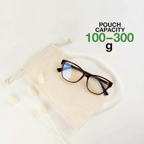 Custom Drawstring Pouch – Printed Natural Cotton Muslin Favor Bag 4"x8" (10x20 cm) - Pamusan.com