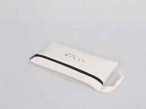 Custom Fabric Pencil Case – 8"x4" White Cotton Zippered Pouch | School & Cosmetic Bag - Pamusan.com