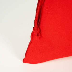 Custom Fabric Pouch Red - 10" x 14"(25 cm x 35 cm) - 4 oz - Pamusan.com