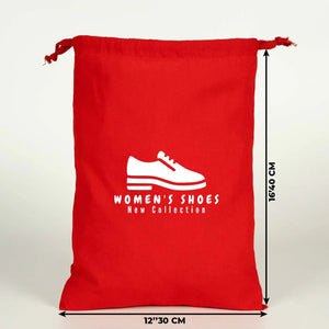 Custom Fabric Pouch Red - 12" x 16"(30 cm x 40 cm) - 4 oz - Pamusan.com