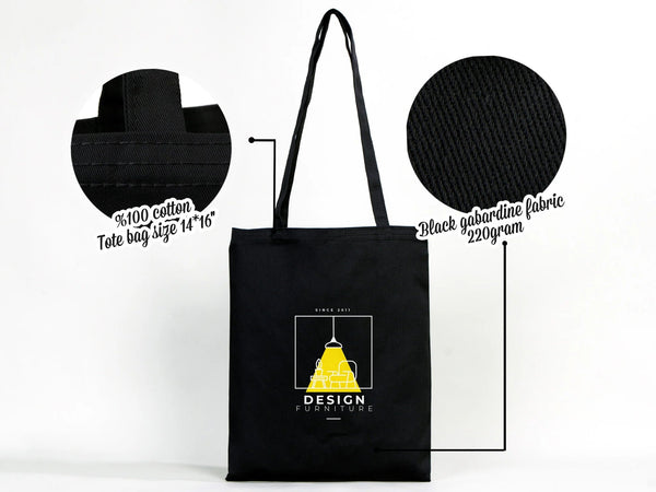 Custom Halloween Tote Bags – Personalized Black Cotton Trick - or - Treat 12 Designs - Pamusan.com